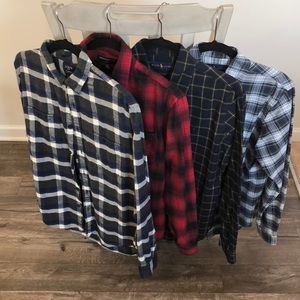 EUC- flannel lot-Ralph Lauren/jcrew/BR-medium